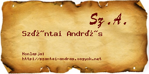 Szántai András névjegykártya